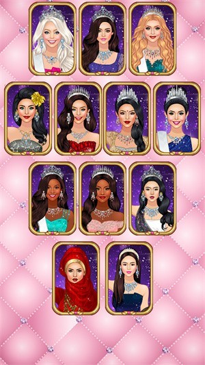 装扮美丽女皇星女孩时尚