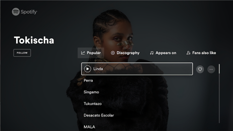 Spotify TV版