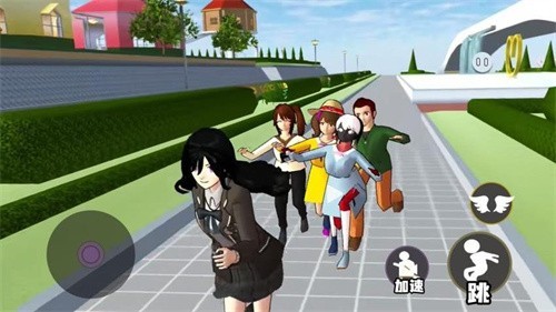 樱校逃离跑酷