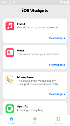 iOS Widgets
