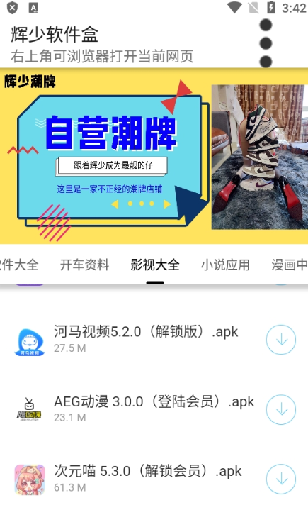 辉少软件盒app 