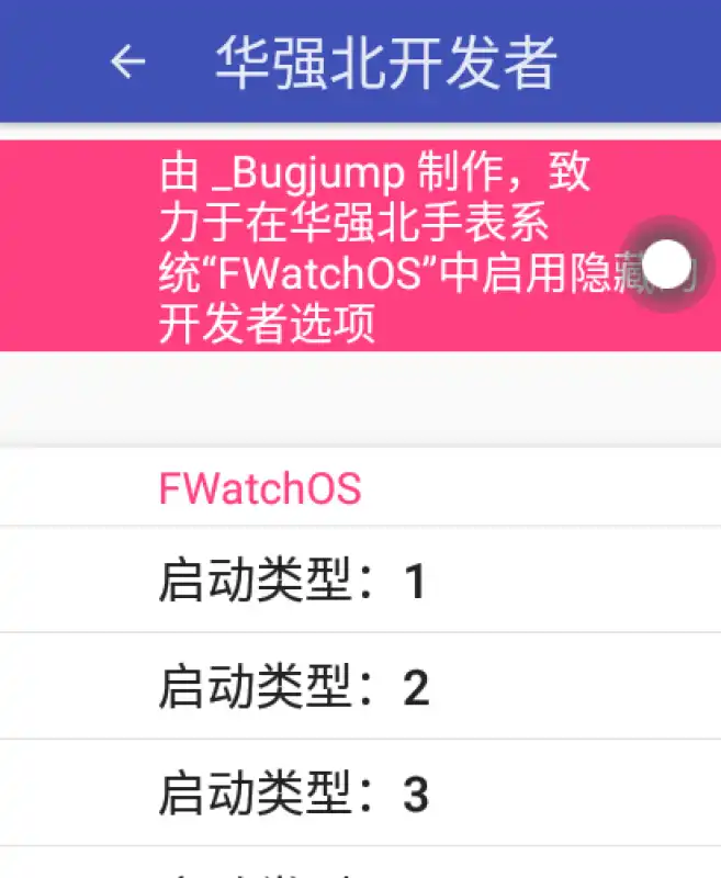 华强北开发者模式手表版