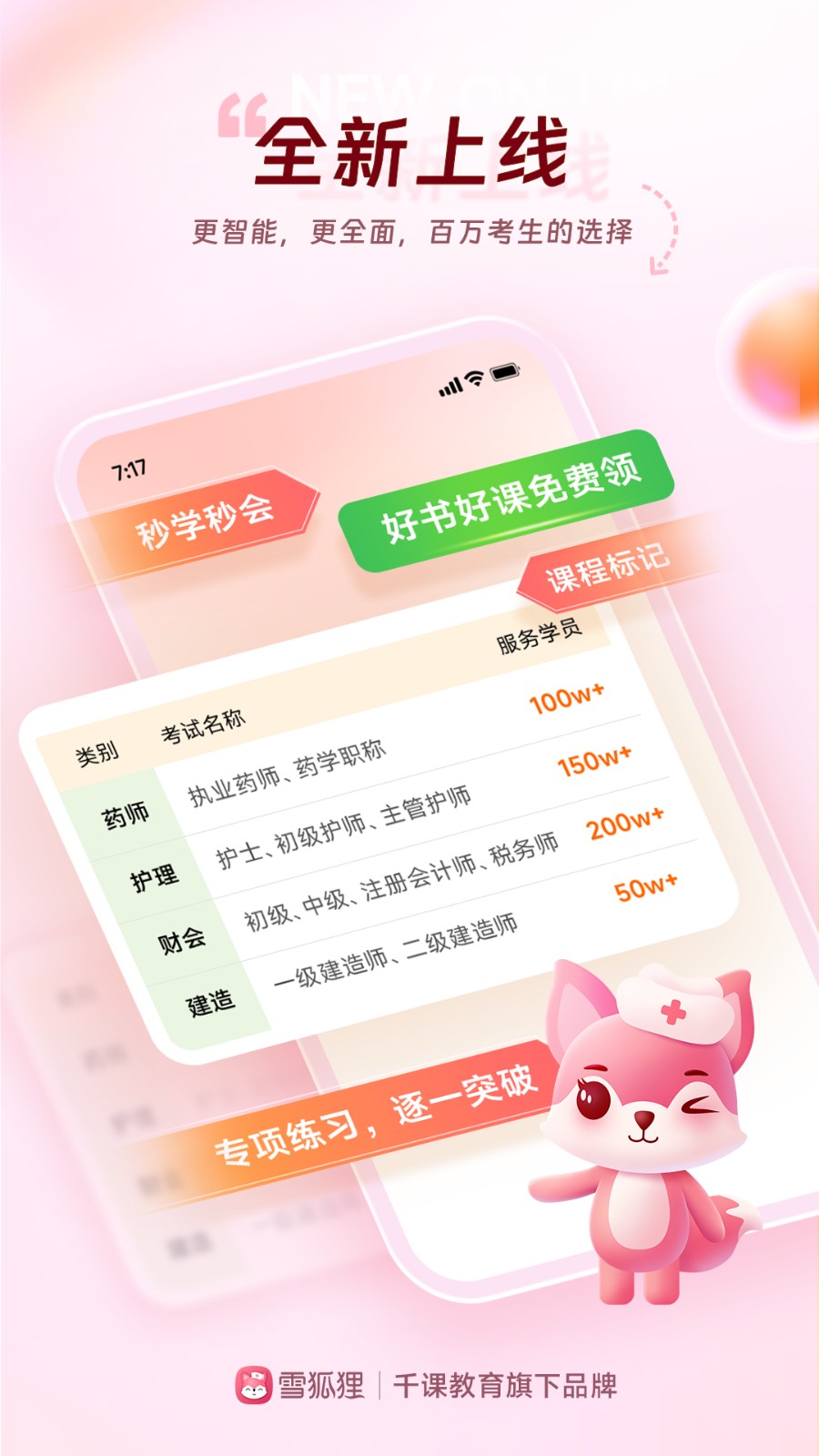 雪狐狸护考app