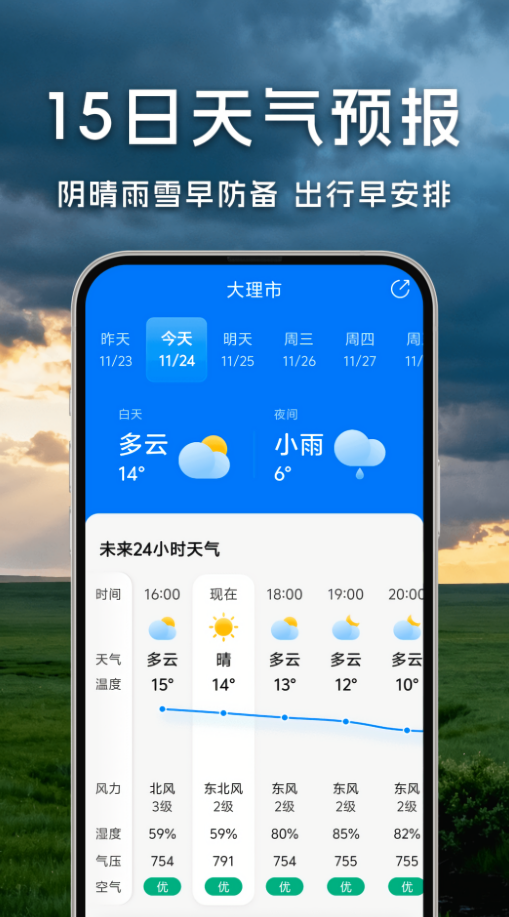 万年历天气预报