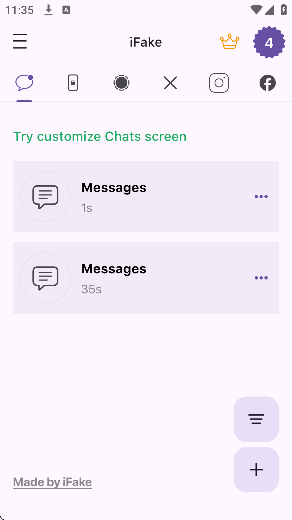 ifake模拟聊天