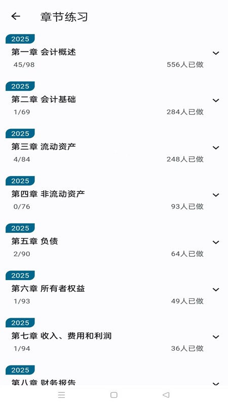 新叶学堂app会计题库