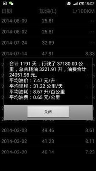 油耗计算器小工具